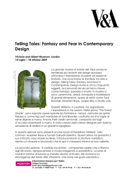Telling Tales: Fantasy and Fear in Contemporary Design