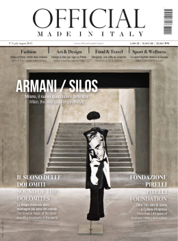 july/august 2015 - OFFICIAL MADE IN ITALY