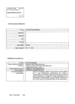 CV - Isfol