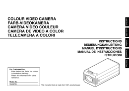 colour video camera farb-videokamera camera video couleur