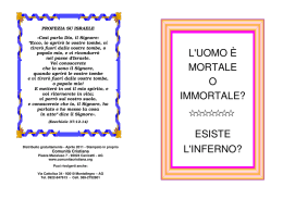 L`uomo &egrave; mortale?