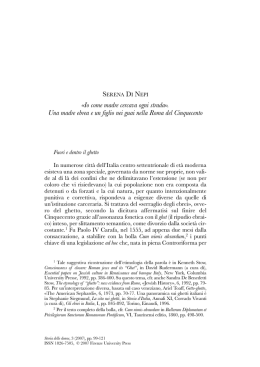 &laquo;Io come madre cercava ogni strada&raquo;. Una madre ebrea e un figlio