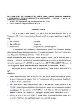 verbale gara fognatura Osimo nord 2 intervento