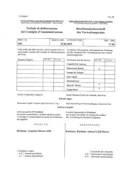n. 18 del 23.06.2015 - Kurhaus & Stadttheater Meran