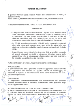 ACCORDO 8 maggio 2015 CCNL MERCI