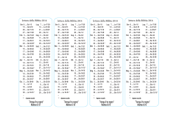 lettura bibbia 2014