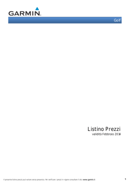 Listino Prezzi