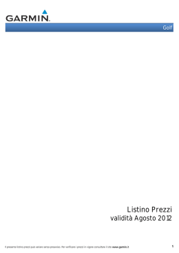 Listino Prezzi
