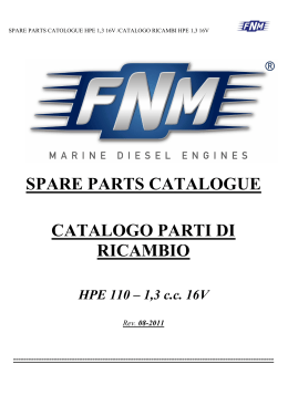Catalogo ricambi HPE 110 1,3 new version