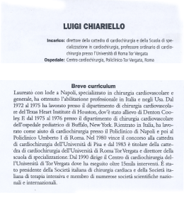 LUIGI CHIARIELLO - Policlinico Tor Vergata