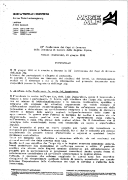 Verbale 21 giugno 1991 Merano