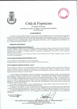 Città di Fiumicino - Comune di Fiumicino
