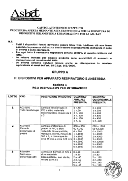 capitolato tecnico d`appalto procedura aperta mediante