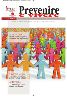 ottobre 2014 - Lega Italiana per la Lotta contro i Tumori