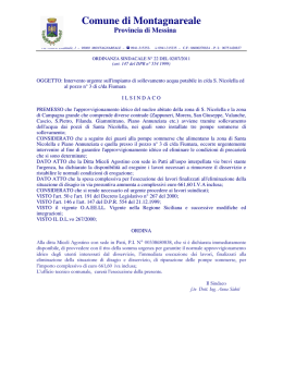 Apri - Sito ufficiale Comune di Montagnareale