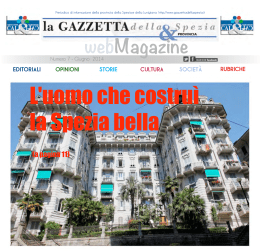 webMagazine - La Gazzetta della Spezia