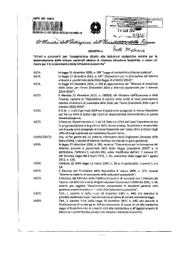Decreto Ministeriale 351 del 21 maggio 2014