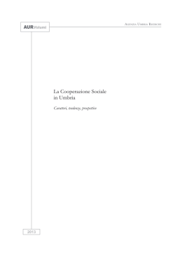 Scarica il volume - Agenzia Umbria Ricerche