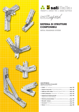 Sistema di strutture componibili Sati Speed