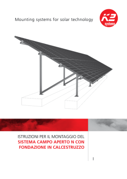sistema Campo aperto N CoN FoNdazioNe iN