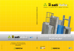 sistemi di canalizzazioni portacavi