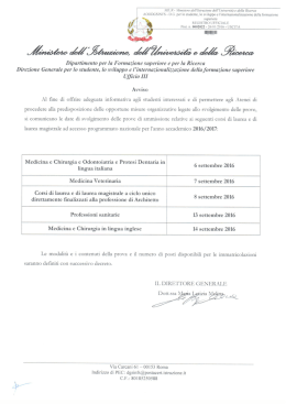 Versione pdf dell`Avviso n. 2022 - Atti Ministeriali