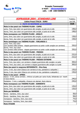 SOPRASSUB 2004 - STANDARD LINE