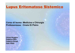 Lupus eritematoso sistemico (Ruggieri, Saia, Sciatà