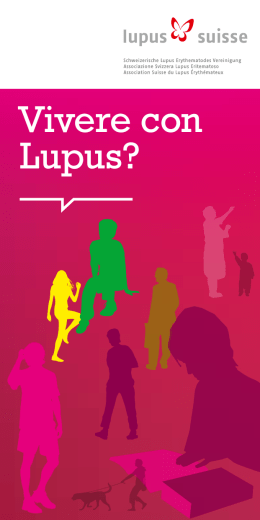 Volantino «Vivere con Lupus
