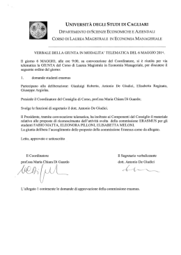 Verbale Giunta Economia Manageriale 6 maggio 2014