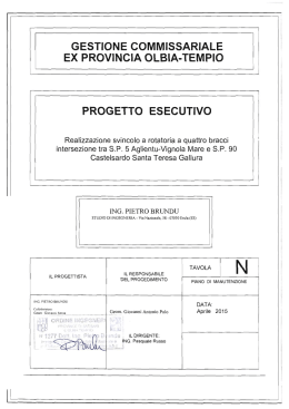 TAV. N - PIANO DI MANUTENZIONE