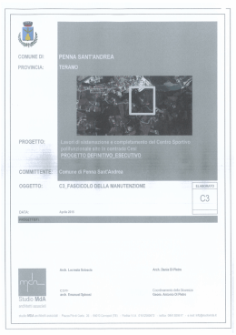 C3 - Comune di Penna Sant`Andrea
