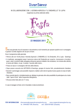 Scarica il calendario dell` evento