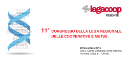 Invito Congresso Legacoop Piemonte