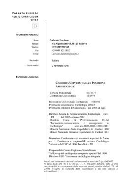 curriculum - Azienda Ospedaliera di Padova