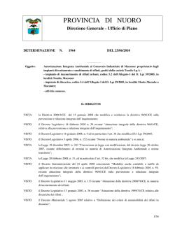 Determinazione Aia n. 1964 del 25.06.10