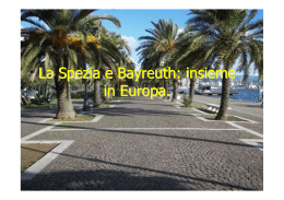 Scuola Media J. Piaget "La Spezia e Bayreuth: insieme in Europa"