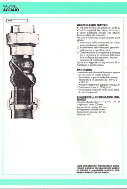 Giunti neoprene filettati