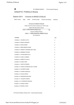 PARLAMENTO EUROPEO 2014 - Preferenze singole liste