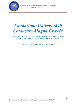 Fondazione Università di Catanzaro Magna Græcia