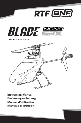 Instruction Manual Bedienungsanleitung Manuel d`utilisation