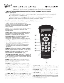 NEXSTAR+ HAND CONTROL - NexStar Resource Site