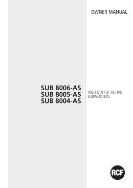 sub 8006-as, sub 8005-as, sub 8004-as accessories