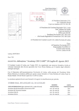 Academy latina - Comitato Locale di Rieti