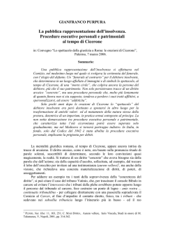 La pubblica rappresentazione dell`insolvenza. Procedure esecutive