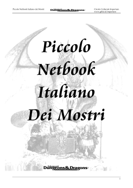 Piccolo Netbook Italiano dei Mostri