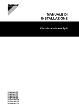 MANUALE DI INSTALLAZIONE
