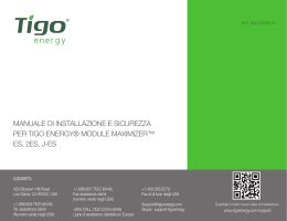 manuale di installazione e sicurezza per tigo energy&reg; module