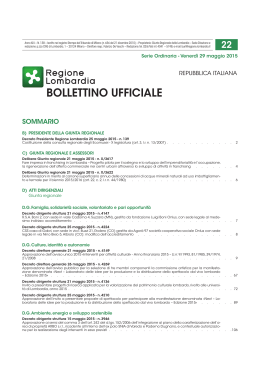 Estratto BURL n. 22 serie ordinaria del 29