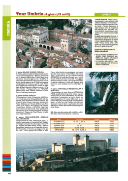 Tour &ldquo;Umbria (4 giorni/3 notti)